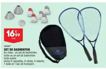 ALDI Set De Badminton Crane offre
