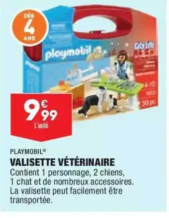 ALDI Valisette Vétérinaire Playmobil offre