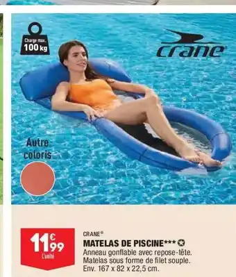 ALDI Matelas De Piscine Crane offre