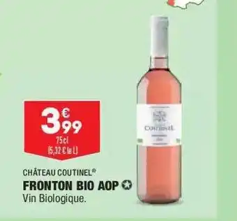 ALDI Fronton Bio Aop Château Coutinel offre