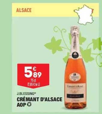 ALDI Crémant D'alsace Aop J.blessing offre