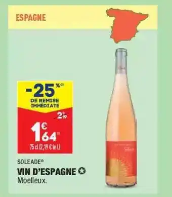 ALDI Vin D'espagne Soleade offre
