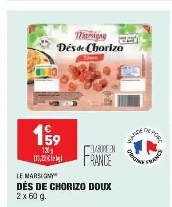 ALDI Dés De Chorizo Doux Le Marsigny offre