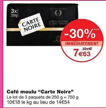 Monoprix Café Moulu offre