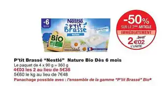 Monoprix P'tit Brassé offre