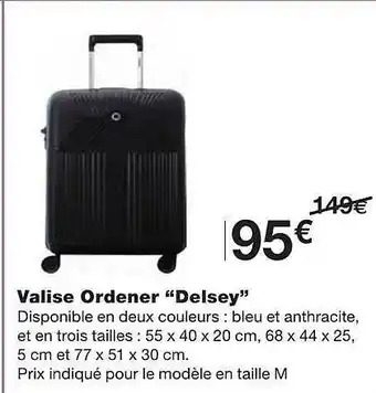 Monoprix Valise Ordener offre