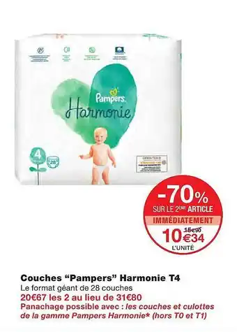 Monoprix Couches offre
