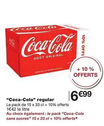 Monoprix Offre "coca-cola" Regular chez Monoprix offre