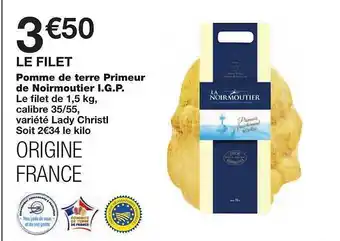 Monoprix Pomme De Terre Primeur De Noirmoutier I.g.p. offre