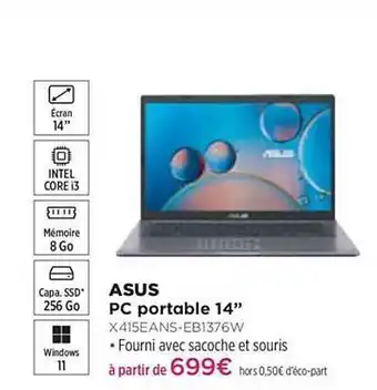 Pulsat Pc Portable 14 offre