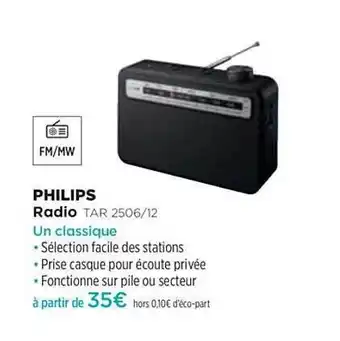 Pulsat Radio Tar 2506-12 Philips offre