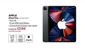 Pulsat Ipad Pro Apple Mhnf3nf offre