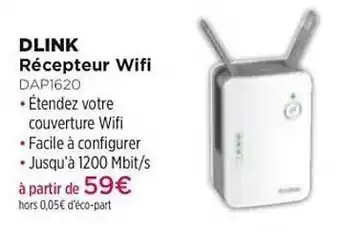 Récepteur Wifi Dlink Dap1620