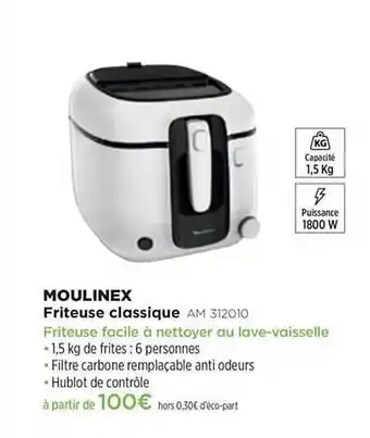 Pulsat Friteuse Classique Moulinex Am 312010 offre