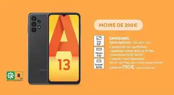 Pulsat Smartphone Galaxy A13 Samsung offre