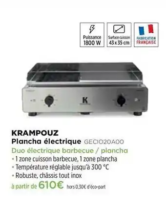 Pulsat Plancha électrique Kranmpouz Gecio20a00 offre