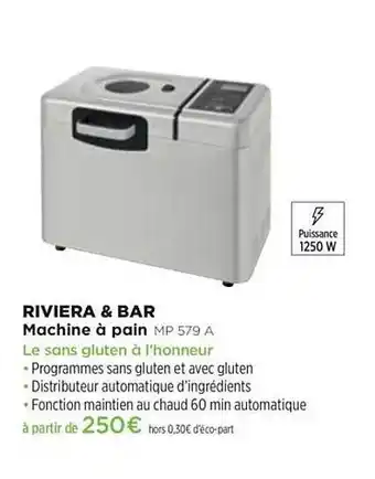 Pulsat Machine à Pain Riviera & Bar Mp 579 A offre