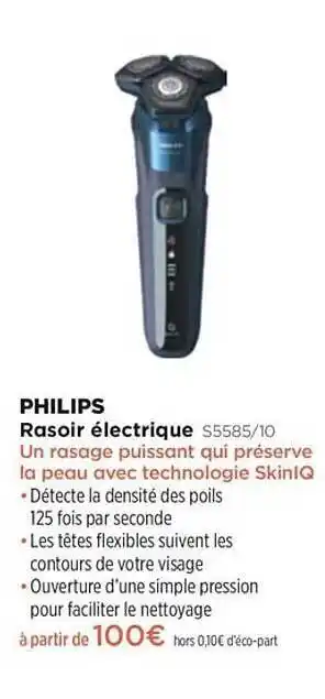 Pulsat Rasoir électrique Philips S5585-10 offre