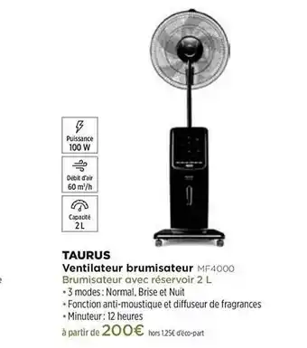 Ventilateur Brumisateur Taurus Mf4000