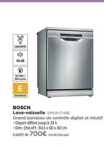 Lave-vaisselle Bosch Sms4ht148e