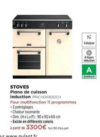Piano De Cuisson Induction Stoves Prichdx90eich