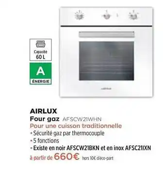 Four Gaz Airlux Afscw21whn