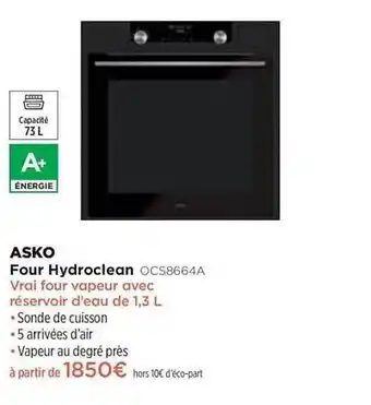 Pulsat Four Hydroclean Asko Ocsb664a offre
