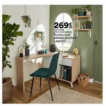 Bureau Avec Plateau Pivotant Lagoon