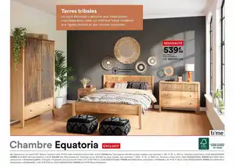 BUT Chambre Equatoria : Lit 140 X 190 Cm Time offre