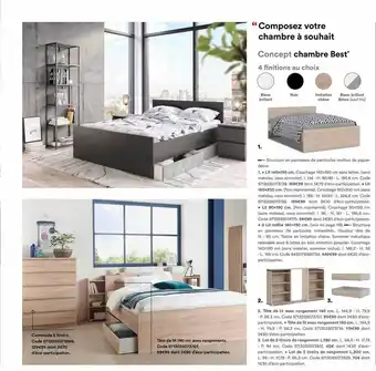 BUT Concept Chambre Best offre