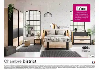 BUT Chambre District : Lit 140 X 190 Cm Time offre