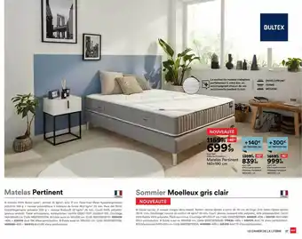 Matelas Pertinent 140 X 190 Cm Bultex, Matelas Pertinent 160 X 200 Cm Bultex, Matelas Pertinent 180 X 200 Cm Bultex