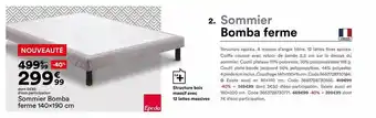 BUT Sommier Bomba Ferme 140 X 190 Cm Epeda offre