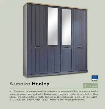 BUT Armoire Henley Zandiara offre
