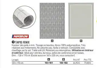 Hyperburo Tapis Fenix Paperflow offre