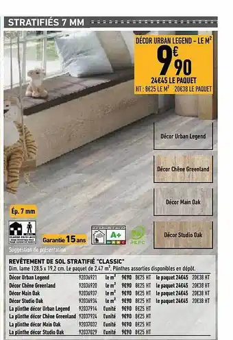 Brico Cash Revêtement De Sol Stratifié offre
