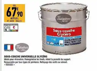 Brico Cash Sous-couche Universelle Glycéro Théodore offre