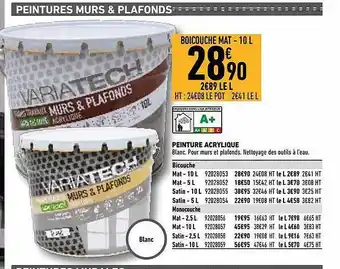 Brico Cash Peinture Acrylique offre