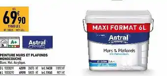 Brico Cash Peinture Murs Et Plafonds Monocouche Astral offre