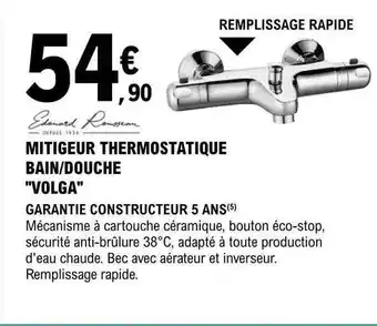 E.Leclerc Brico Mitigeur Themostatique Bain-douche offre