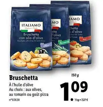 Lidl Bruschetta Italiamo offre