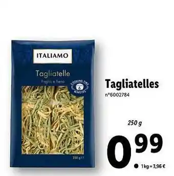 Lidl Tagliatelles Italiamo offre