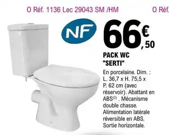 E.Leclerc Brico Pack Wc offre