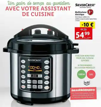 Lidl Multicuiseur électrique Silver Crest offre
