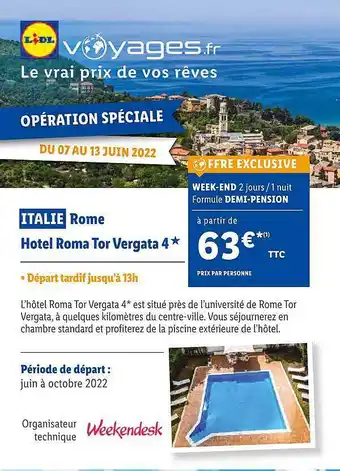Lidl Italie Rome offre