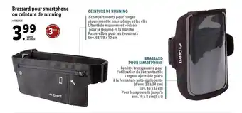 Lidl Brassard Pour Smartphone Ou Ceinture De Running Crivit offre