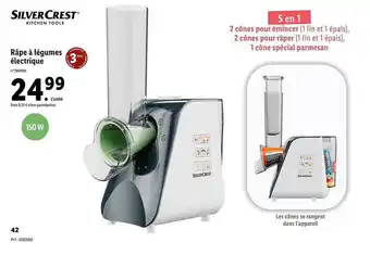 Lidl Râpe à Légumes électrique Silver Crest offre