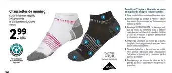 Lidl Chaussettes De Running offre
