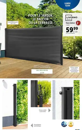 Lidl Store Latéral Livarno Home offre