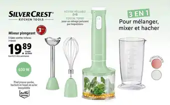 Lidl Mixeur Plongeant SilverCrest offre